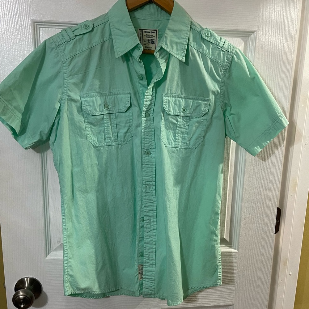 Colours by Alexander Julian Men’s Mint Green Button-Up